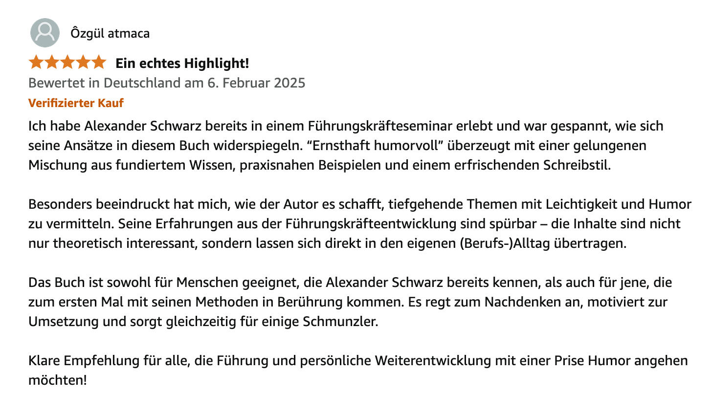 Humortraining to go - das Buch